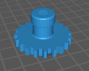Шестерня резистора макромодуля (20 зубов)
